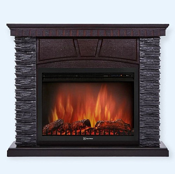 Porto 30 камень черный шпон венге (1202944) Firelight Портал